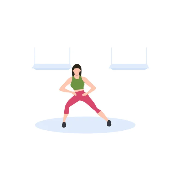 Girl Exercising — Stock Vector