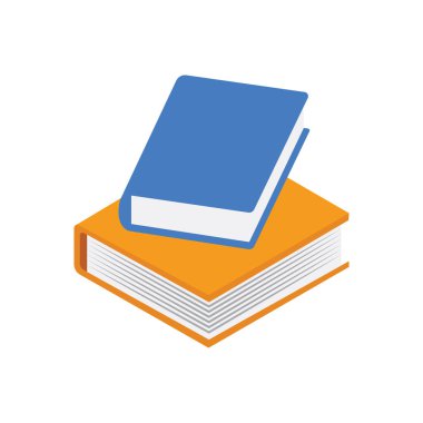 Arkaplandaki kitap vektörü illüstrasyonu. Kaliteli semboller. kavram ve grafik tasarımı için vektör simgeleri.