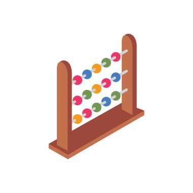 Abaküs Vektör illüstrasyonu. Kaliteli semboller. kavram ve grafik tasarımı için vektör simgeleri.