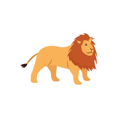 Arkaplanda aslan vektörü çizimi. Kaliteli semboller. kavram ve grafik tasarımı için vektör simgeleri.