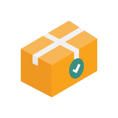 bir arkaplanda paket vektörü illüstrasyonu. Kaliteli semboller. kavram ve grafik tasarımı için vektör simgeleri.