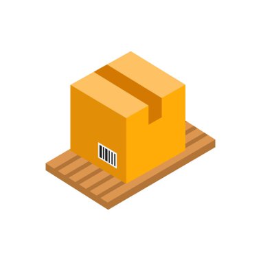 bir arkaplanda paket vektörü illüstrasyonu. Kaliteli semboller. kavram ve grafik tasarımı için vektör simgeleri.