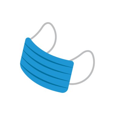 Şeffaf bir arkaplanda yüz maskesi Vektör çizimi. Kaliteli semboller. Konsept ve grafik tasarımı için simgeler.