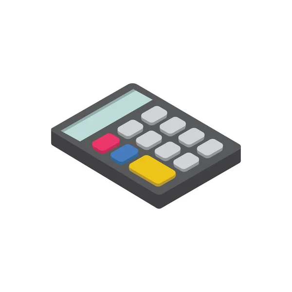 Calculadora Ilustración Vectorial Sobre Fondo Símbolos Calidad Premium Iconos Vectoriales — Vector de stock