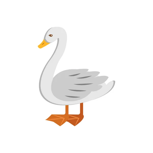 Duck Vector Illustration Auf Einem Hintergrund Symbole Höchster Qualität Vektorsymbole — Stockvektor