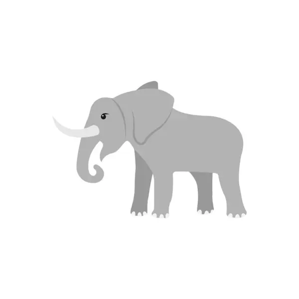 Elefant Vektor Illustration Bakgrund Symboler Högsta Kvalitet Vektor Ikoner För — Stock vektor
