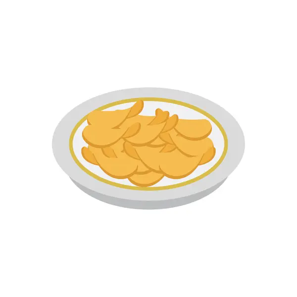 Chips Εικονογράφηση Διάνυσμα Ένα Φόντο Σύμβολα Υψηλής Ποιότητας Εικονίδια Διανύσματος — Διανυσματικό Αρχείο