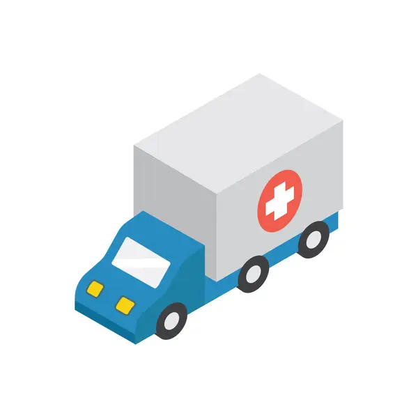 Ambulance Vector Illustration Transparent Background Premium Quality Symbols Icons Concept — Stock Vector