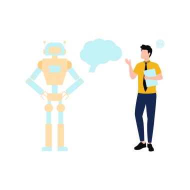 Çocuk robotu yönetiyor..