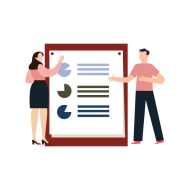 Bir erkek ve bir kız konuşuyor..