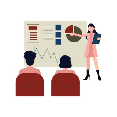 Çalışanlar konferans toplantısındalar..