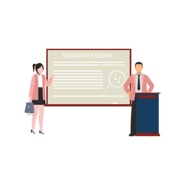 Çocuk kuantum teorisini açıklıyor.