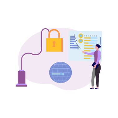 Kız grafiğe bakıyor..