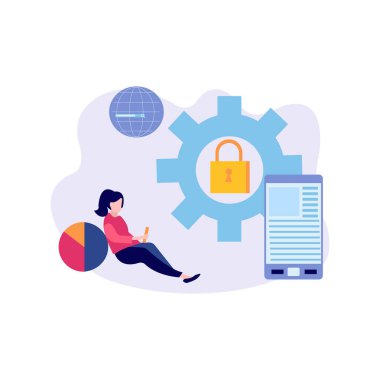 Güvenliği kız yönetiyor..