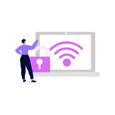 Wi-Fi şifre korumalı..