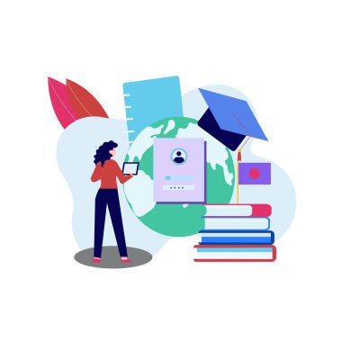 Kız küresel eğitim alıyor..