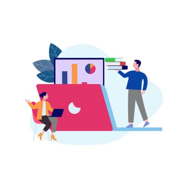 Kız oğlanla konuşuyor..