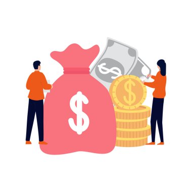 Bir kız ve bir erkek çalışıyor..