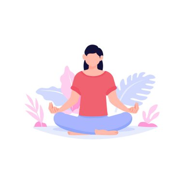 Yoga yapan kız..