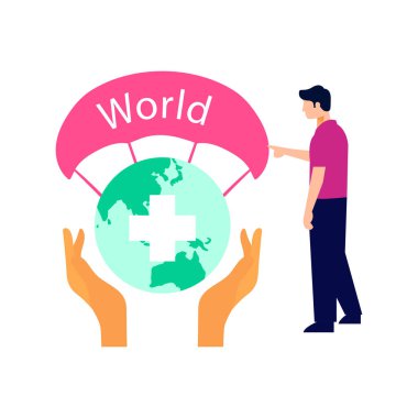 Çocuk küresel refah için çalışıyor..