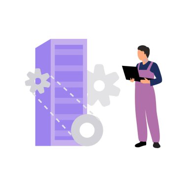 Adam sunucuyu kuruyor..