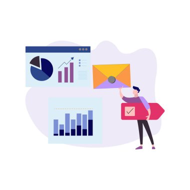 Çocuk çizelge üzerinde çalışıyor..