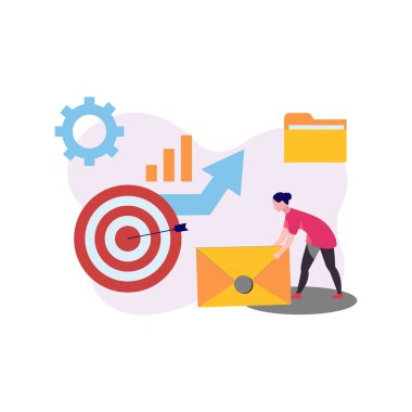 Kız bir mektup taşıyor..