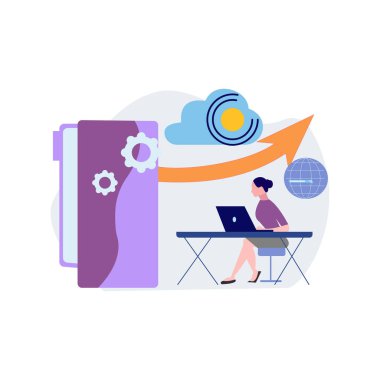 Kız mobil ayar yapıyor..