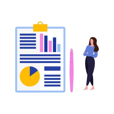 Kız karne panosuna bakıyor..