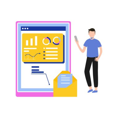 Adam internette piyasa araştırması yapıyor..