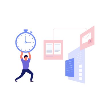 Çocuğun elinde kronometre var..