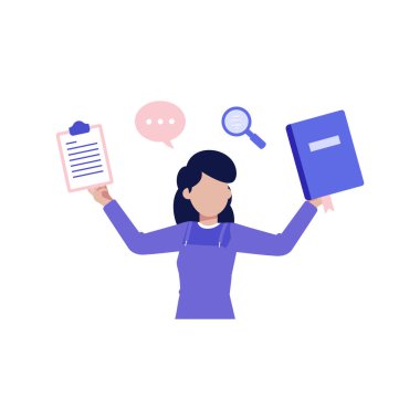 Kız ofis işi yapıyor..