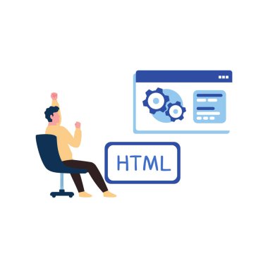 Adam HTML kodluyor..