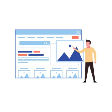 Adam internet sitesinde çalışıyor..