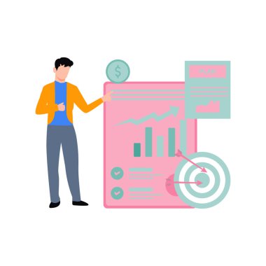 Çocuk hedef grafik raporuna bakıyor..