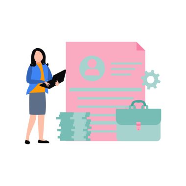 Profil belgesine bakan çocuk.