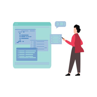 Kız programlıyor..