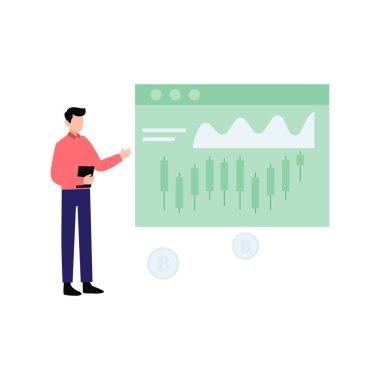 Çocuk grafiğe bakıyor..