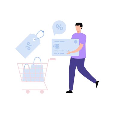 Çocuk kredi kartıyla ödüyor..