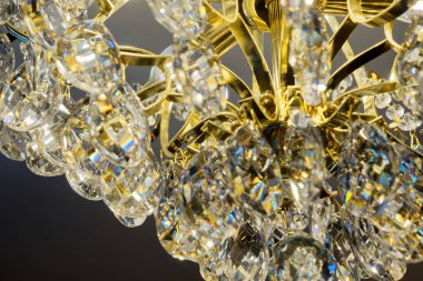 luxury chandelier with Cristals colored