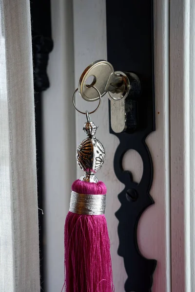Beautiful Decorative Metal Door Lock lizenzfreie Stockfotos