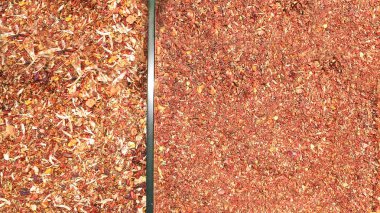 Baharat karışımları süpermarkette tezgahın üzerinde. Et ve balığa baharat. Eşyalar ile durumu göster