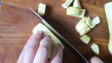 Patlıcan, biber, soğan ve havuç güveci. Ev yemeği. Sıcak bir tabakta, yanında da siyah ekmek parçaları. Vejetaryen yemeği..