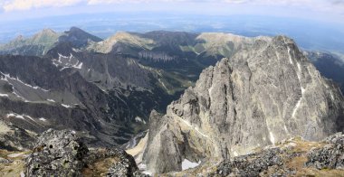 Slovakya 'daki Vysokie Tatry Dağı manzarası