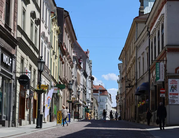 Ulice Starém Městě Cieszyn Polsku — Stock fotografie