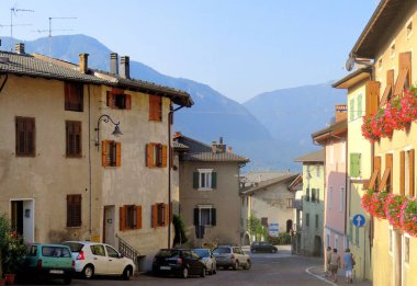 İtalya 'daki LevicoTerme tatil beldesinde.                               