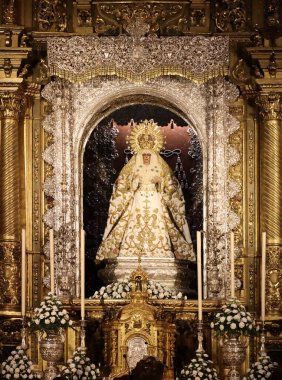 Altar of Virgin of Hope Macarena in Seville
