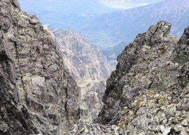 Slovakya 'daki Lomnicky Stit' ten perspektif görünümü