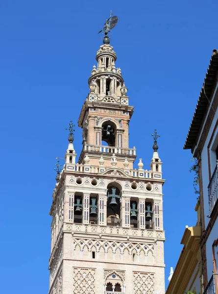 Torre Sino Catedral Sevilha Espanha — Fotografia de Stock