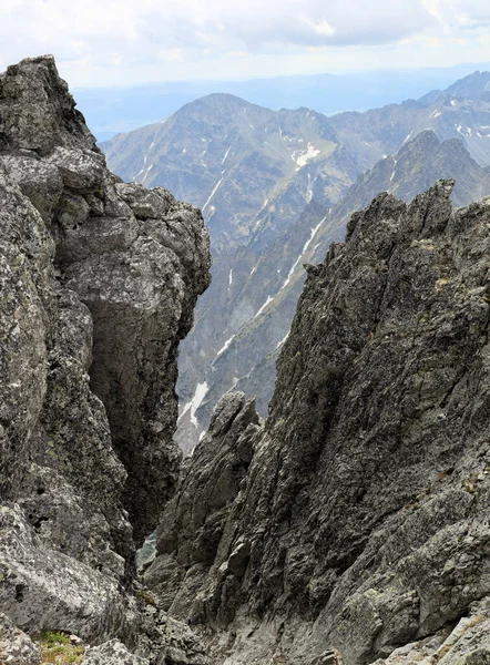 Перевал Видлав Седло Высоких Татрах Словакии — стоковое фото